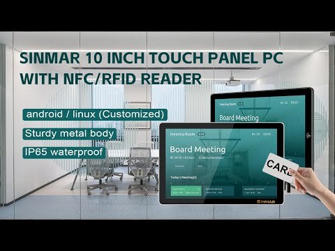 Tableta Poe con pantalla táctil Rfid/Nfc de montaje en pared de 8 pulgadas