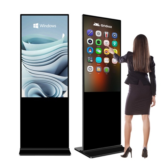 Bodenstehender LCD-Bildschirm, digitaler Werbe-Signage-Kiosk