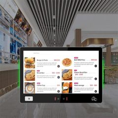 15 Inch Wall Mount Restaurant Ordering Android Windows Tablet With Barcode Scanner