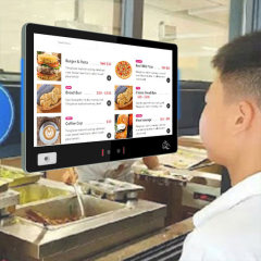 15 Inch Wall Mount Restaurant Ordering Android Windows Tablet With Barcode Scanner