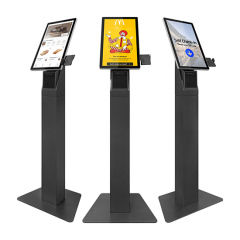 15.6 Inch Floor Standing Cashless Payment Machine Cafeteria Yo Sushi Kiosk