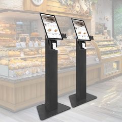 15.6 Inch Floor Standing Cashless Payment Machine Cafeteria Yo Sushi Kiosk