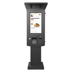 Borne de paiement en libre-service extérieure résistante aux intempéries avec imprimante de tickets