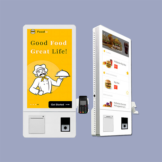 Quiosco de autoservicio de pedidos de alimentos Quiosco de punto de venta para restaurantes