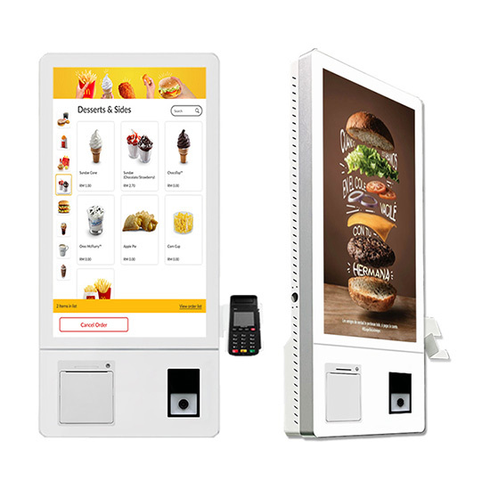 Quiosco de autoservicio de pedidos de alimentos Quiosco de punto de venta para restaurantes