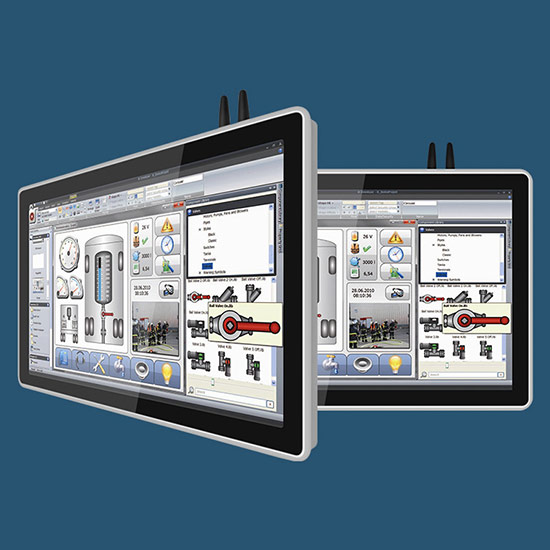 industrial panel PC with Windows 10