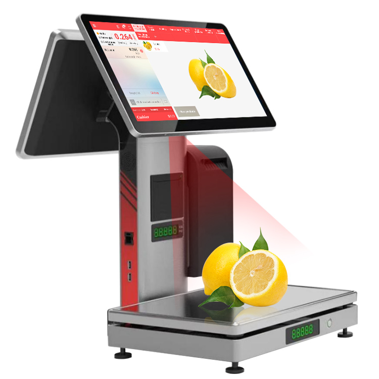 pos with weight scale