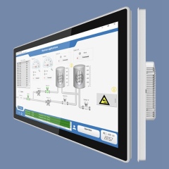 PC industrial con pantalla táctil Android, resistente y sin ventilador, de 23,8 pulgadas