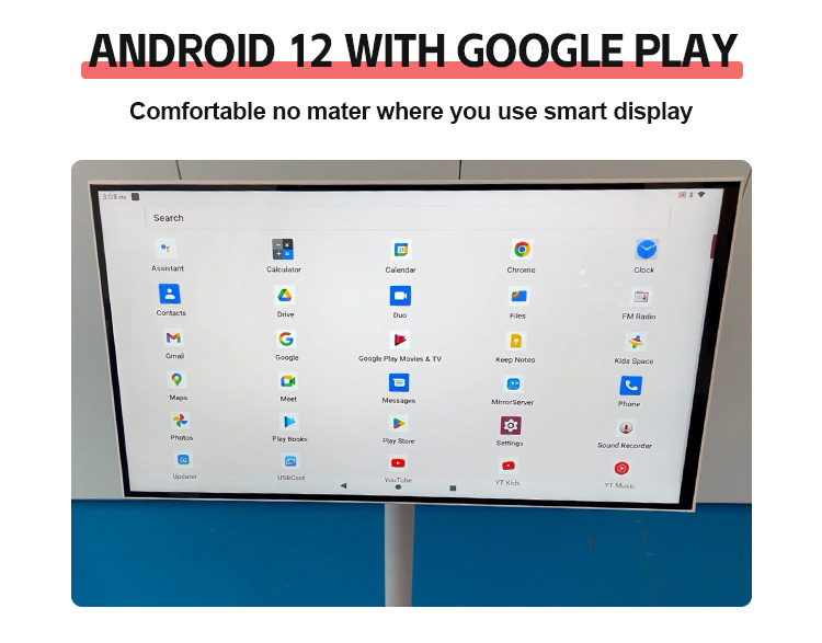 smart TV android touch screen with stand