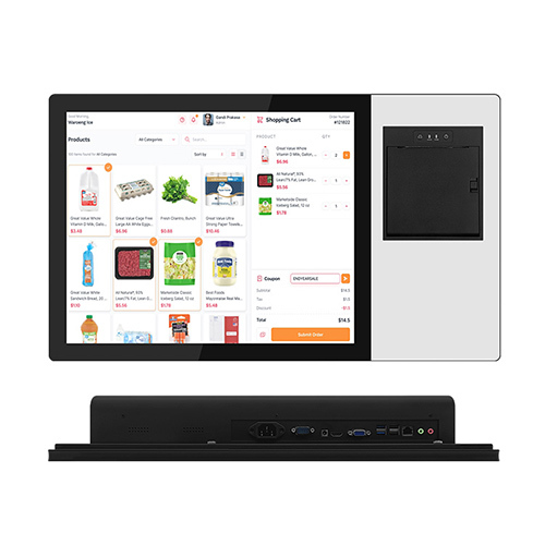 Monitor touch screen da 17 pollici per ordinazioni self-service e pagamenti per mensa intelligente