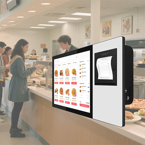 Monitor touch screen da 17 pollici per ordinazioni self-service e pagamenti per mensa intelligente