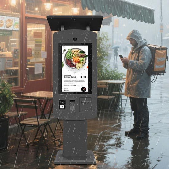 Tablero de menú para autoservicio Quiosco QSR Máquina de pedidos para autoservicio al aire libre