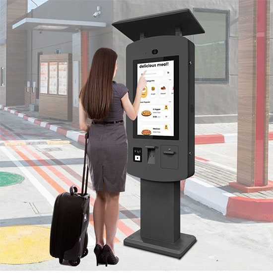 Tablero de menú para autoservicio Quiosco QSR Máquina de pedidos para autoservicio al aire libre