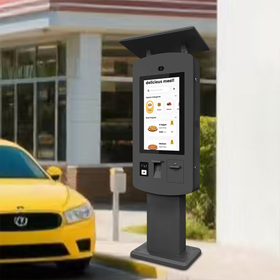outdoor self service ordering kiosk