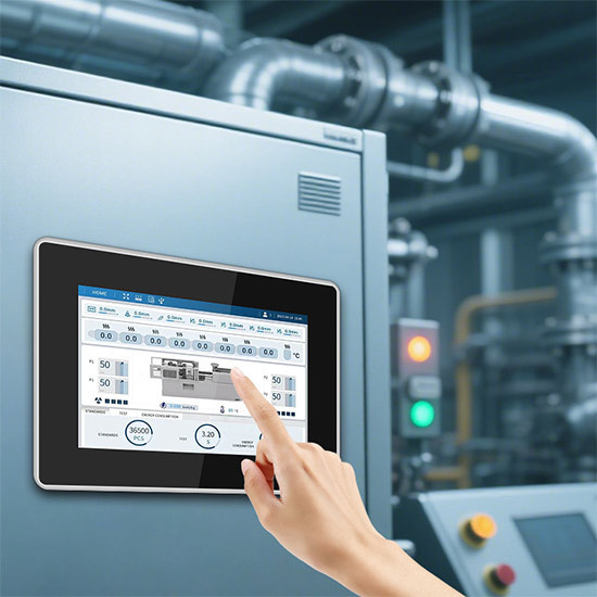 Industrial 12 Inch Touch Screen Display Monitor With Windows System