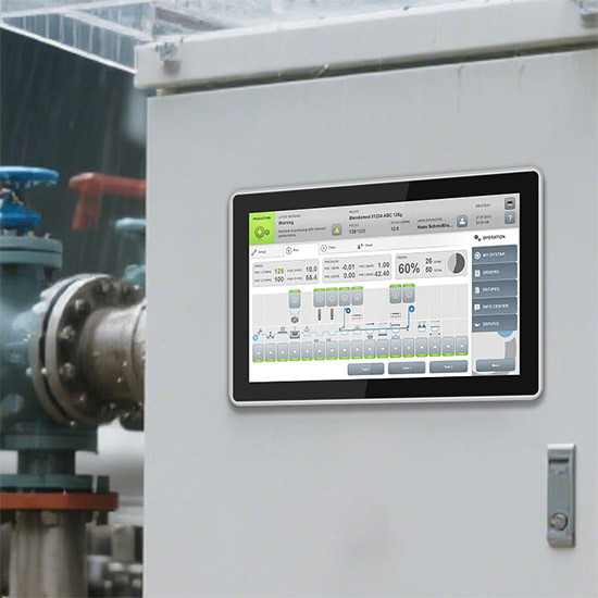 Industriell eingebetteter 13,3-Zoll-Touchscreen in Windows 10