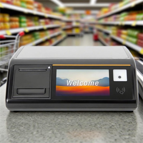 touch screen cash register with scanner