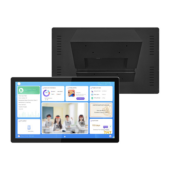Monitor táctil LCD de sobremesa para sala de reuniones, podio, pantalla táctil