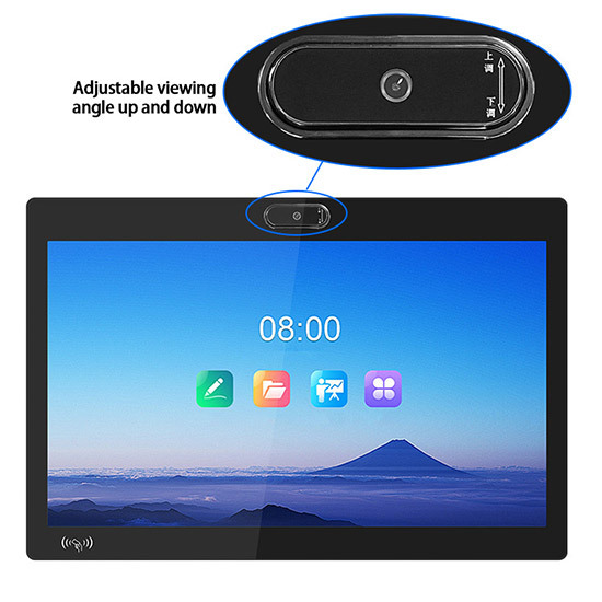 43 Inch Wall Mount Smart TV Touch Screen Monitor with Adjustable Camera