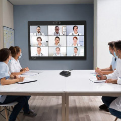 43 Inch Wall Mount Smart TV Touch Screen Monitor with Adjustable Camera