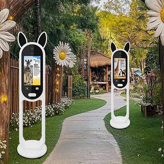 Rabbit-Shaped Outdoor AI Booth