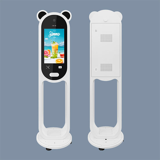 21.5-Inch Bear-Shaped Outdoor AI Touchscreen Booth