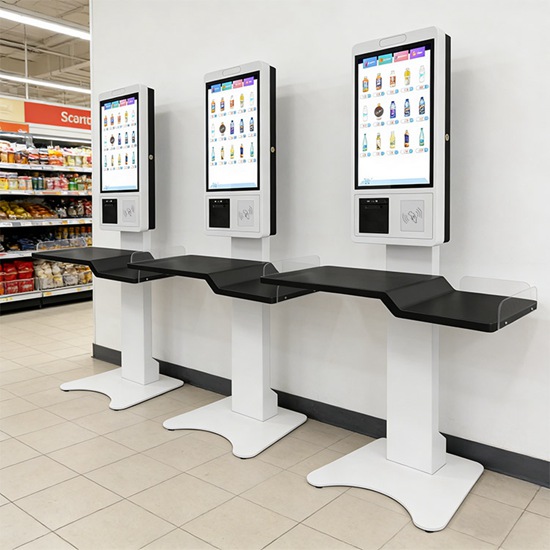 kiosk self checkout for supermarket