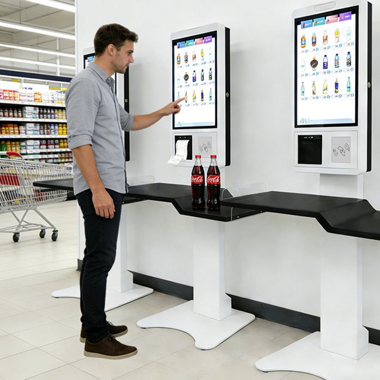 supermarket checkout kiosk
