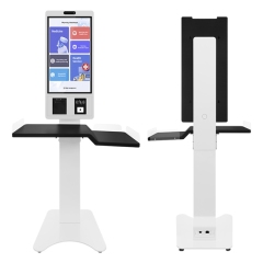 Напольные кассы самообслуживания с зоной упаковки, 21,5 и 27 дюймов.