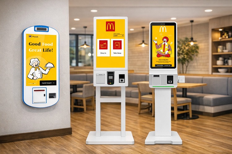 Indoor self service payment kiosk machine