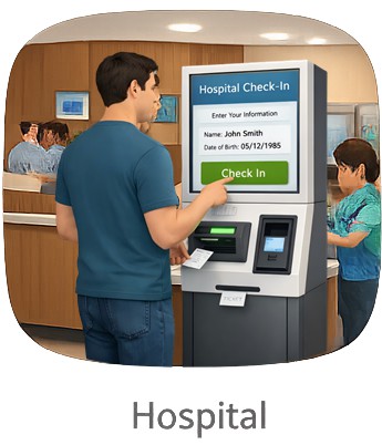 hospital registration kiosk