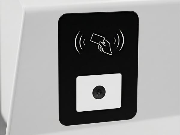self service Kiosk with QR NFC scanner