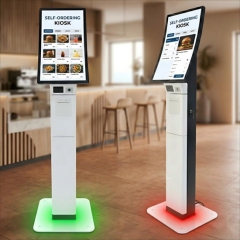 Curved AI Self-Service Kiosk with Modular Hardware Integration