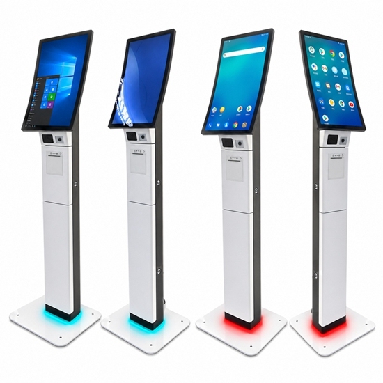 Curved AI Self-Service Kiosk with Modular Hardware Integration