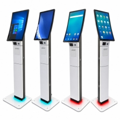 Curved AI Self-Service Kiosk with Modular Hardware Integration