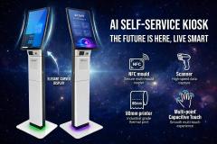 Curved AI Self-Service Kiosk with Modular Hardware Integration