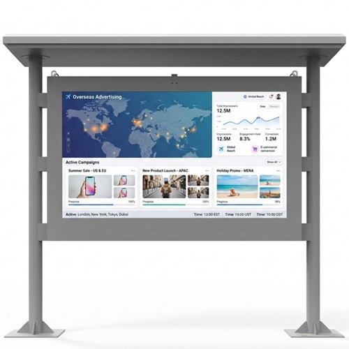 Outdoor LCD Landscape Digital Signage Kiosk