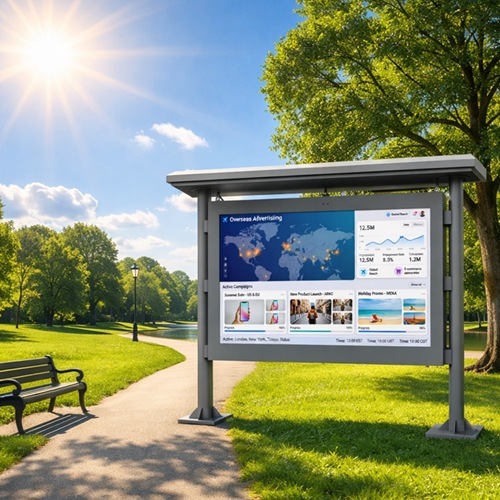 Outdoor LCD Landscape Digital Signage Kiosk