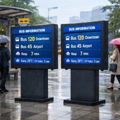 Schermo pubblicitario digitale autoportante per esterni