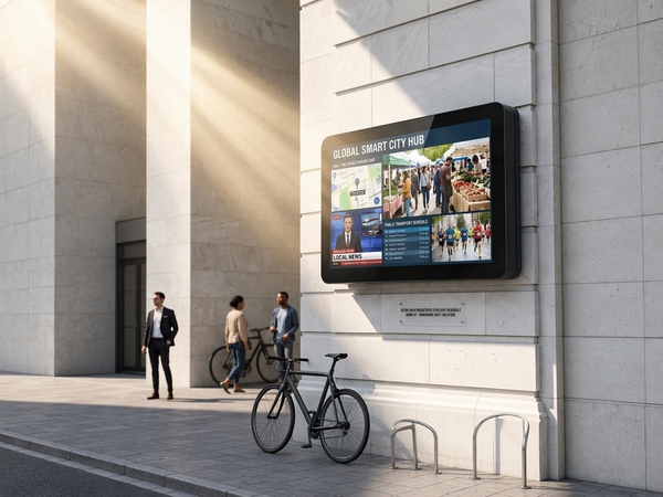 Wall Mounted Outdoor LCD Display