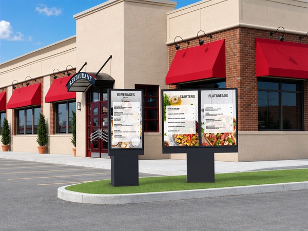 Outdoor Drive-Thru Digital Menu Board