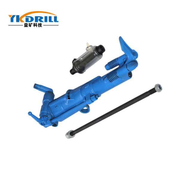 Supply YT28 Mining Pneumatic Rock Drill with Air Leg Rock Drill Rig China Max Green Blue Power Torque Adjustable Sales Color Bit