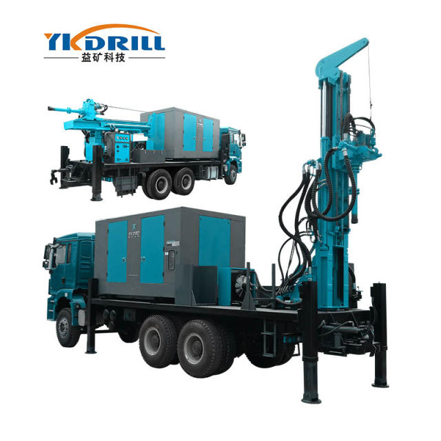 Truck-Mounted High-Power Diesel Engine Water Well Drilling Rig Truck-Mounted Water Well Drilling Rig