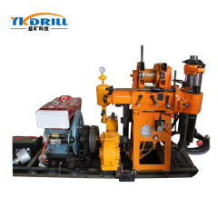 XY-1A with 50m drill rods driven by diesel engine Diameter of hole 110mm