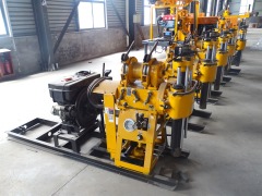XY-1A with 50m drill rods driven by diesel engine Diameter of hole 110mm