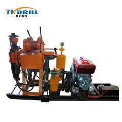 XY-1A water well drilling rig with 100m drill pipe diesel engine drive