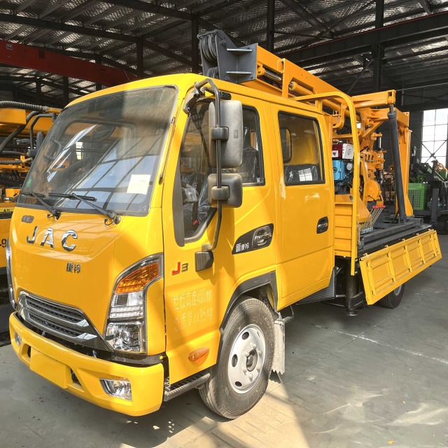 China 200m 300m new and used trailer mounted truck water well drilling rig for sale