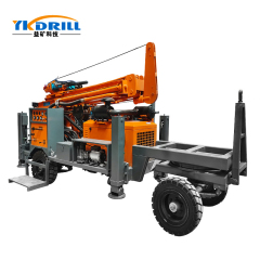 Yk-260 Type Trailer Rotary Table Drilling Rig Water Well Drilling Rig by Mud Pump by Air Compressor