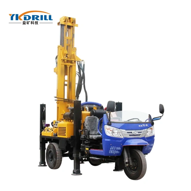 YKL-200 tricycle DTH water well drilling rig