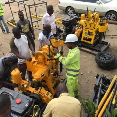 XY-200 Commercial Hot Sale Trepan Drill / Swivel For Water Well Drill / Portable Hydraulic Water Well Drilling Rig